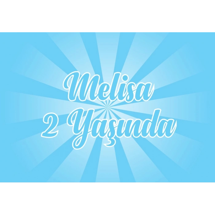 Mavi Doğum Günü Afişi 50X70 cm