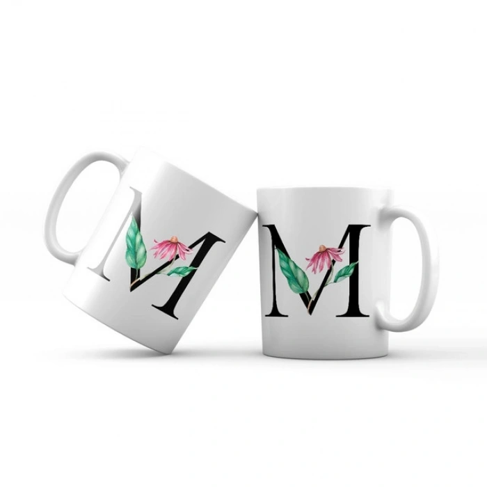 M Harfi Yeşil Dallı Kupa