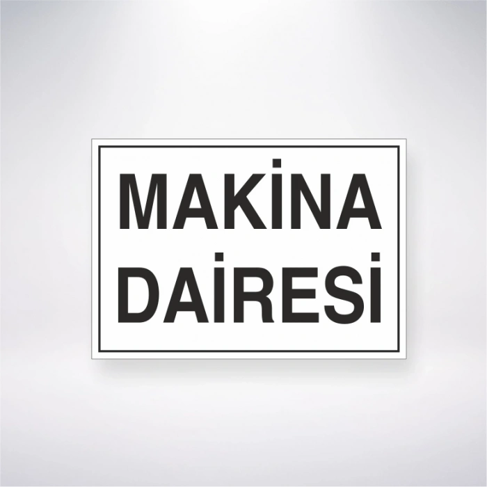 Makine Dairesi Sticker 20X28 Cm