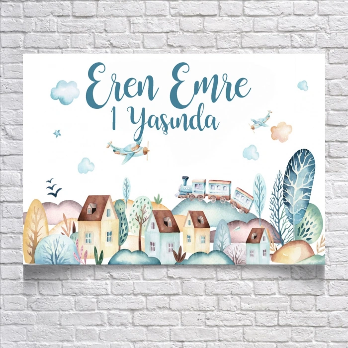 Manzara Temalı Doğum Günü Afişi 35X50 cm