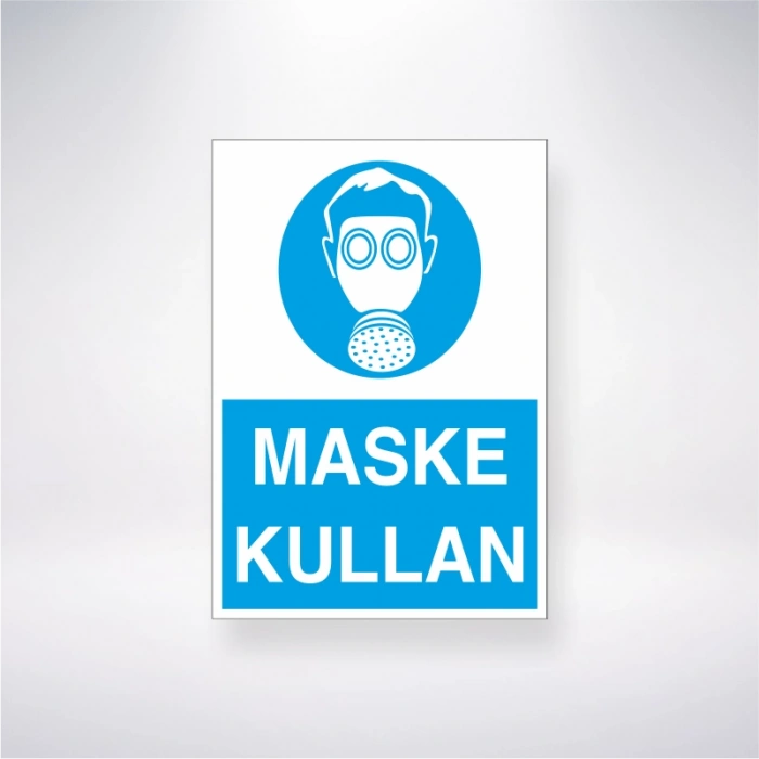 Maske Kullan Sticker 20X28 Cm
