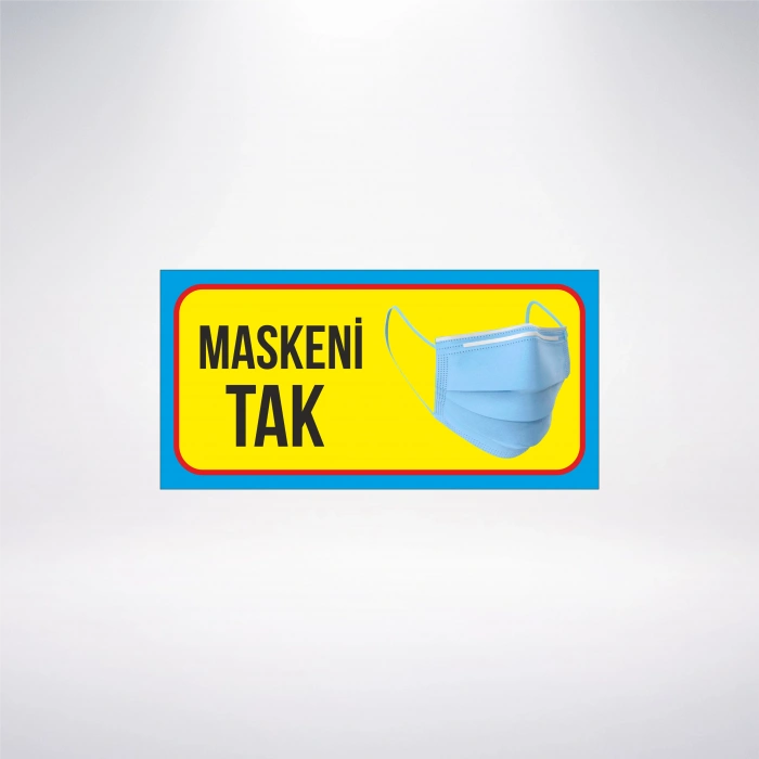 Maskeni Tak 20x10 Sticker 20X28 Cm