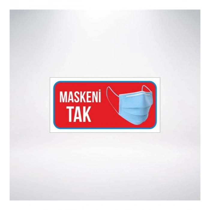 Maskeni Tak 20x10 Sticker 20X28 Cm