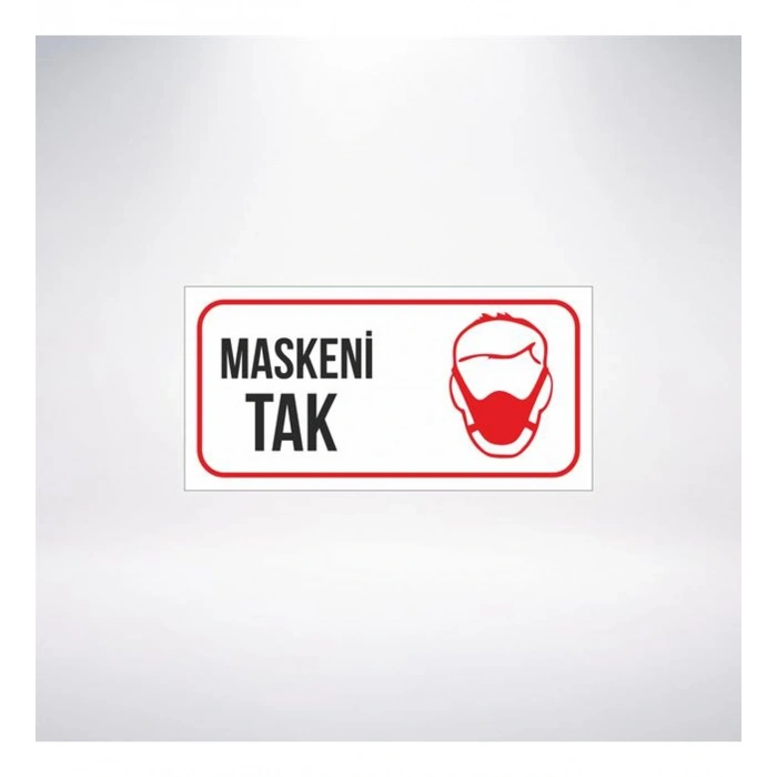 Maskeni Tak 20x10 Sticker 20X28 Cm