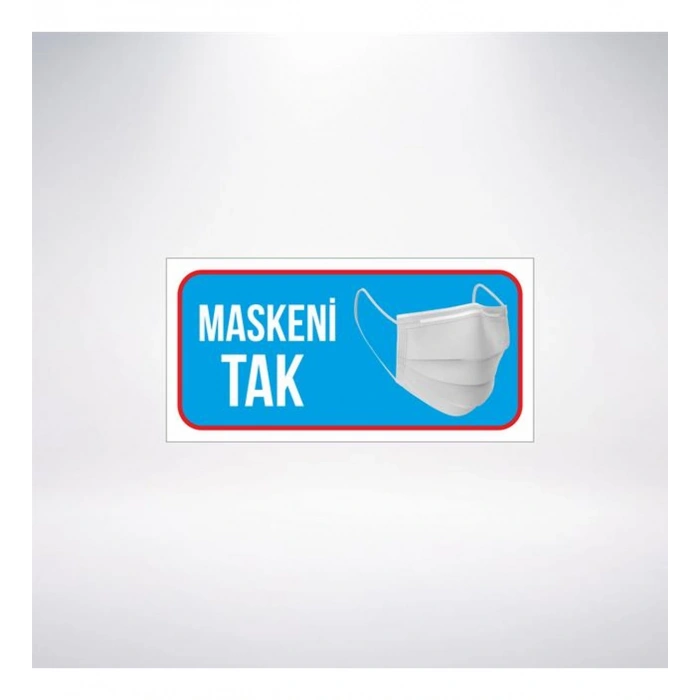 Maskeni Tak 20x10 Sticker 20X28 Cm