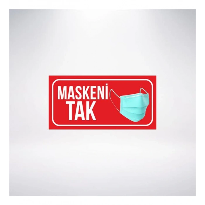 Maskeni Tak 20x10 Sticker 20X28 Cm