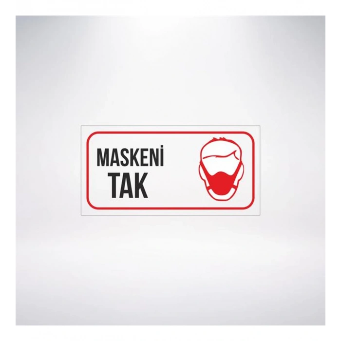 Maskeni Tak 20x10 Sticker 20X28 Cm