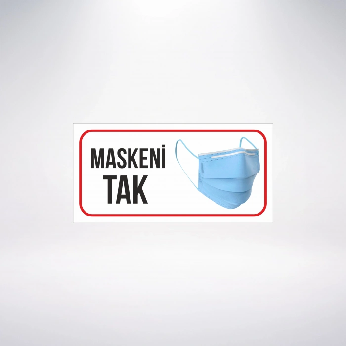Maskeni Tak 20x10 Sticker 20X28 Cm