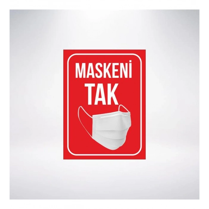 Maskeni Tak Sticker 20X28 Cm