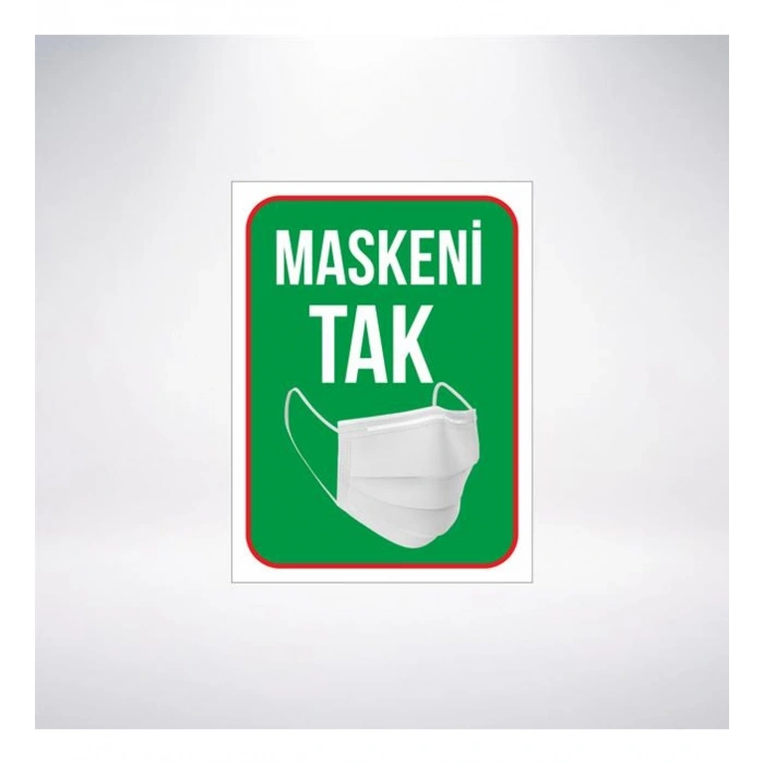 Maskeni Tak Sticker 20X28 Cm