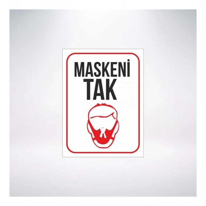 Maskeni Tak Sticker 20X28 Cm