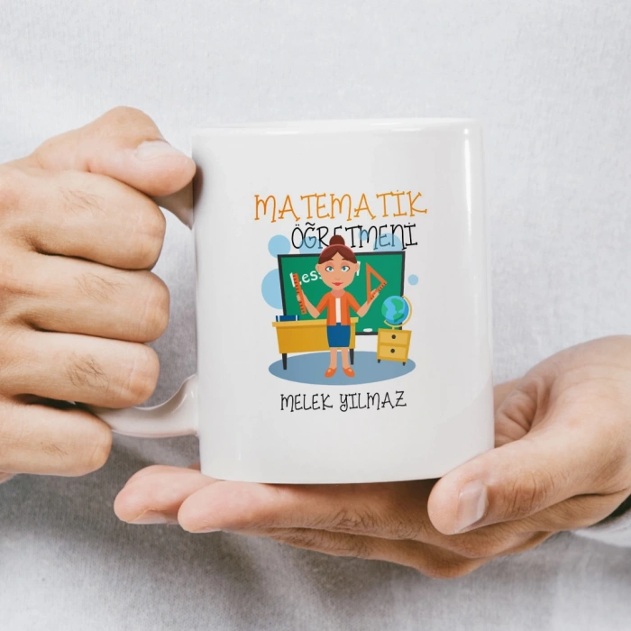 Matematik Öğretmeni İsme Özel Kupa