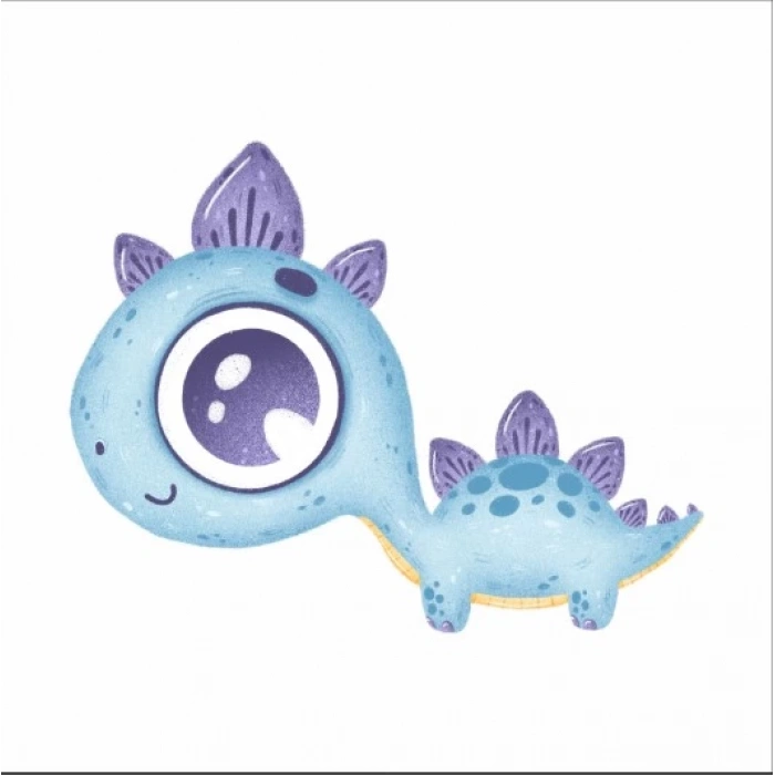 Mavi Dinazor Duvar Sitcker