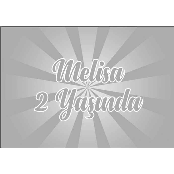 Gri Doğum Günü Afişi 100X150 cm