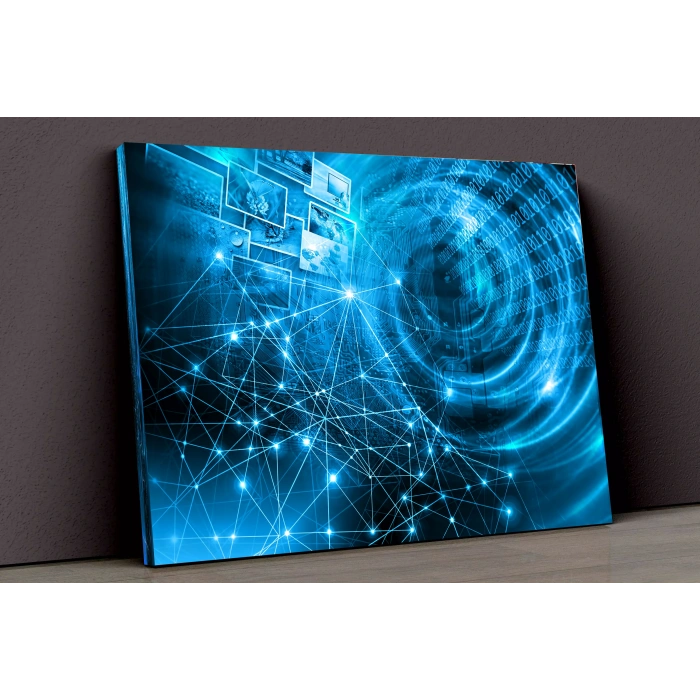 Mavi Işıklar Kanvas