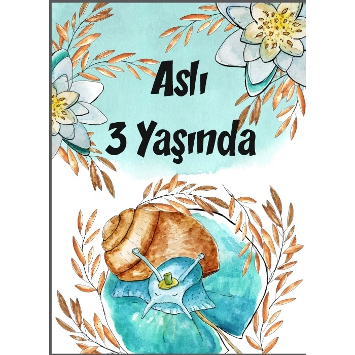 Mavi Saylangoz Temalı Doğum Günü Afişi 100X150 cm