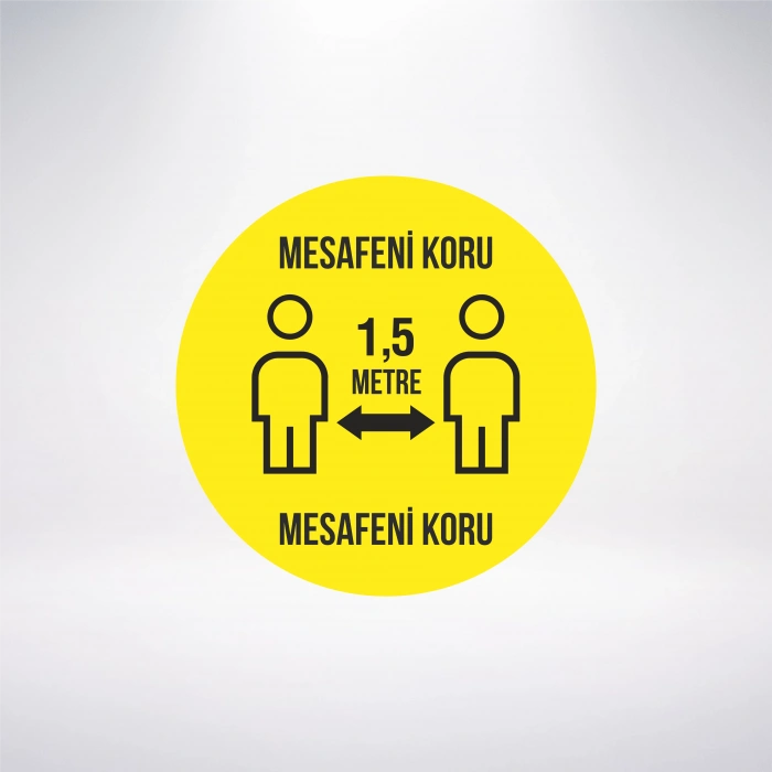 Mesafeni Koru Sticker 20X28 Cm