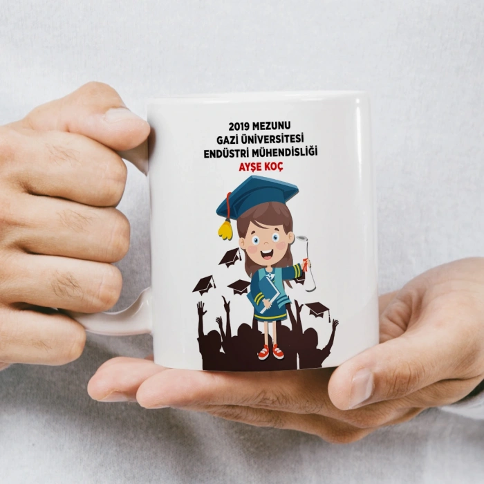 Mezunlara Özel İsimli Kupa
