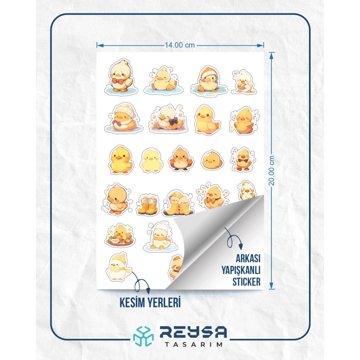 Minik Sevimli Civciv Sticker Set 2