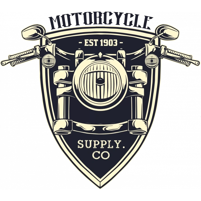 Est 1903 Motor Sticker 10x10 cmRenkli Sticker