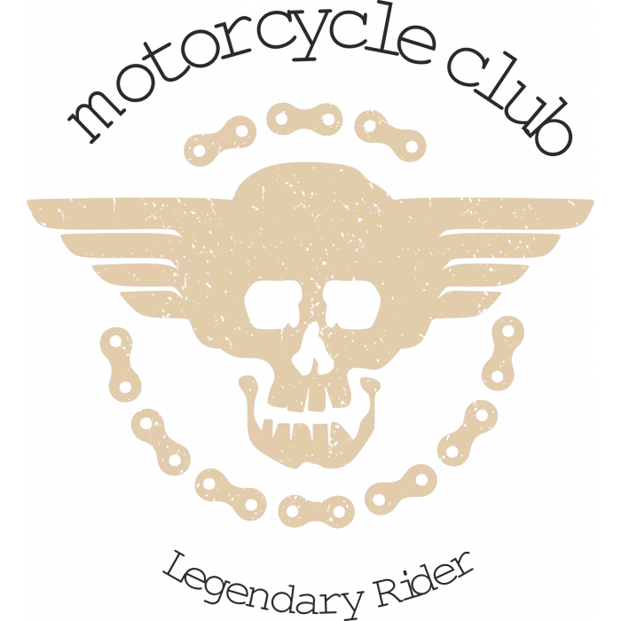 Motorcycle Club Sticker 10x10 cmRenkli Sticker