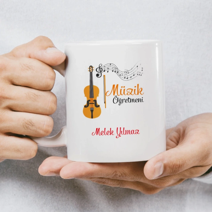 Müzik Öğretmeni İsme Özel Kupa