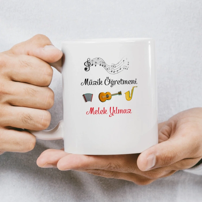 Müzik Öğretmeni İsme Özel Kupa