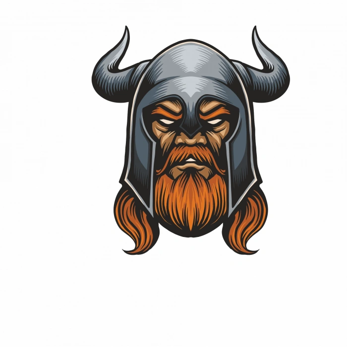 Öfkeli Viking 1 Sticker 10x10 cmRenkli Sticker