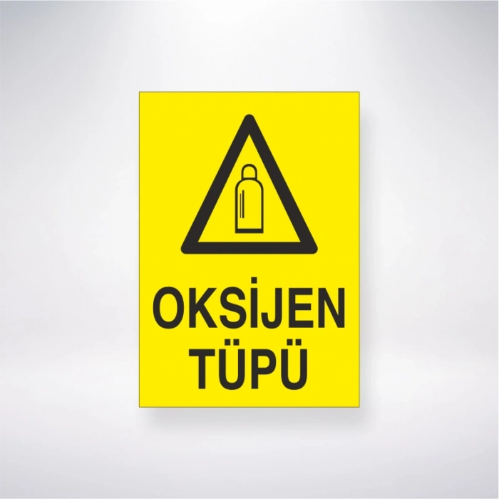 Oksijen Tüpü Sticker 20X28 Cm