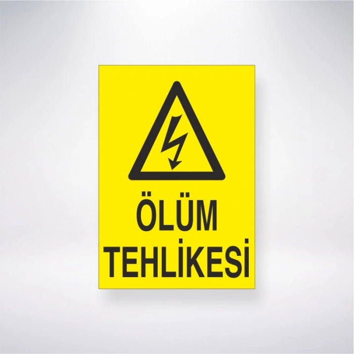 Ölüm Tehlikesi Sticker 20X28 Cm