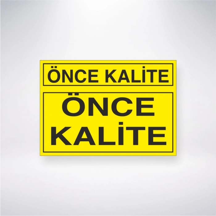 Önce Kalite Sticker 20X28 Cm
