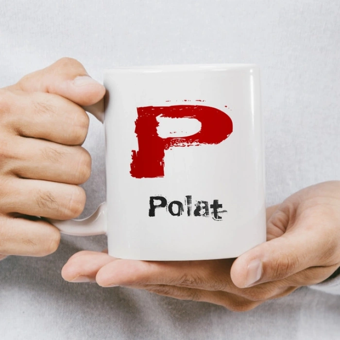 P Harfi İsme Özel Kupa