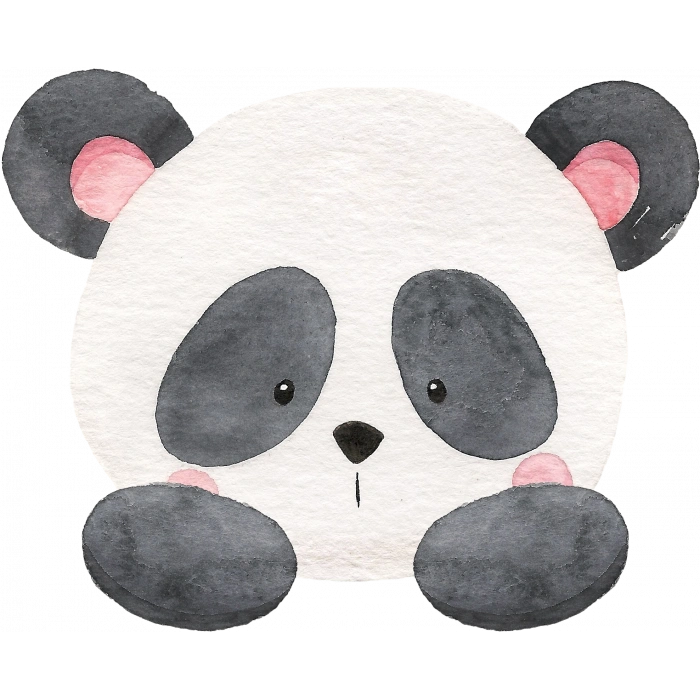 Panda Kafası Duvar Stickerı