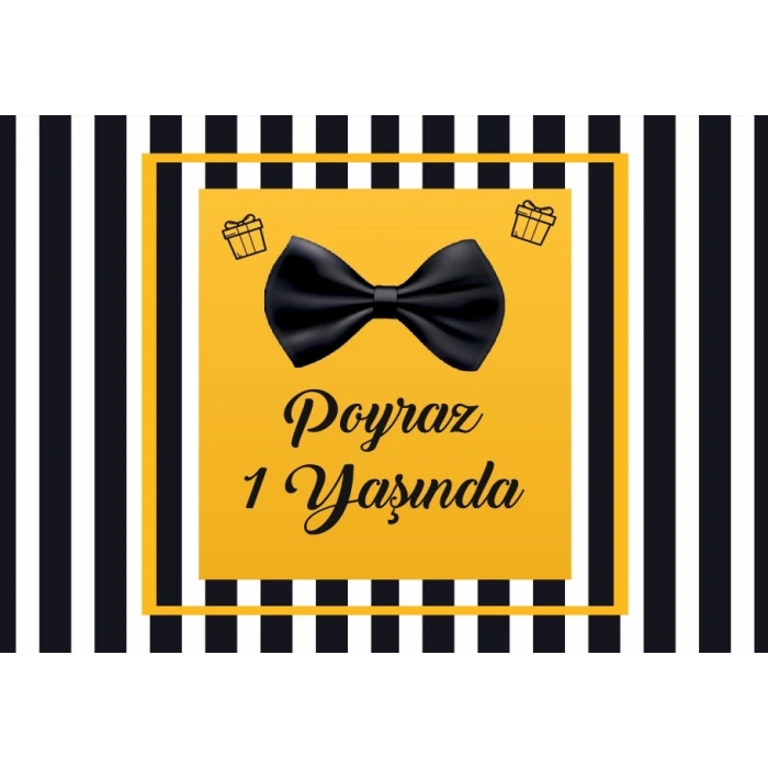 Papyon Temalı Doğum Günü Afişi 100X150 cm