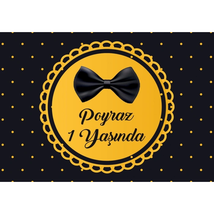 Papyon Temalı Doğum Günü Afişi 100X150 cm