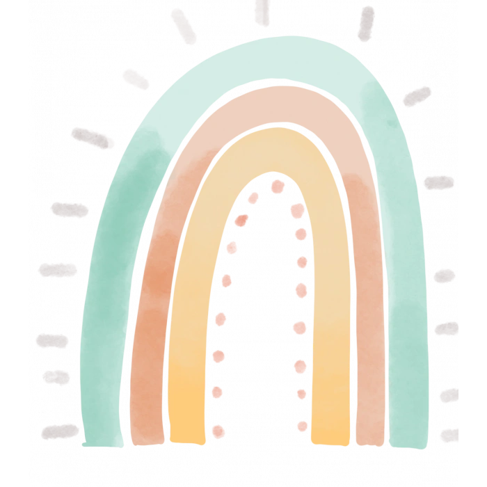 Parlayan Pastel Gökkuşağı