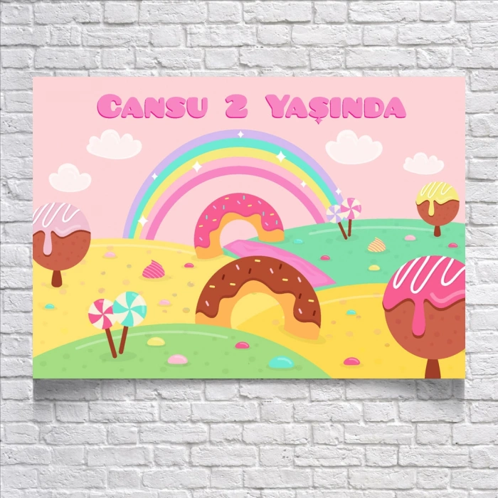Pastane Temalı Doğum Günü Afişi 50X70 cm