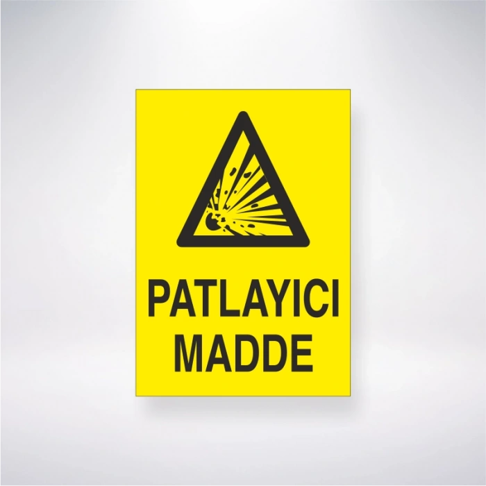 Patlayıcı Madde Sticker 20X28 Cm