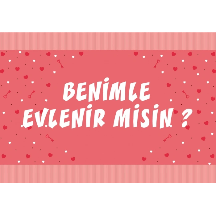 Pembe Benimle Evlenirmisin Afişi 200x100