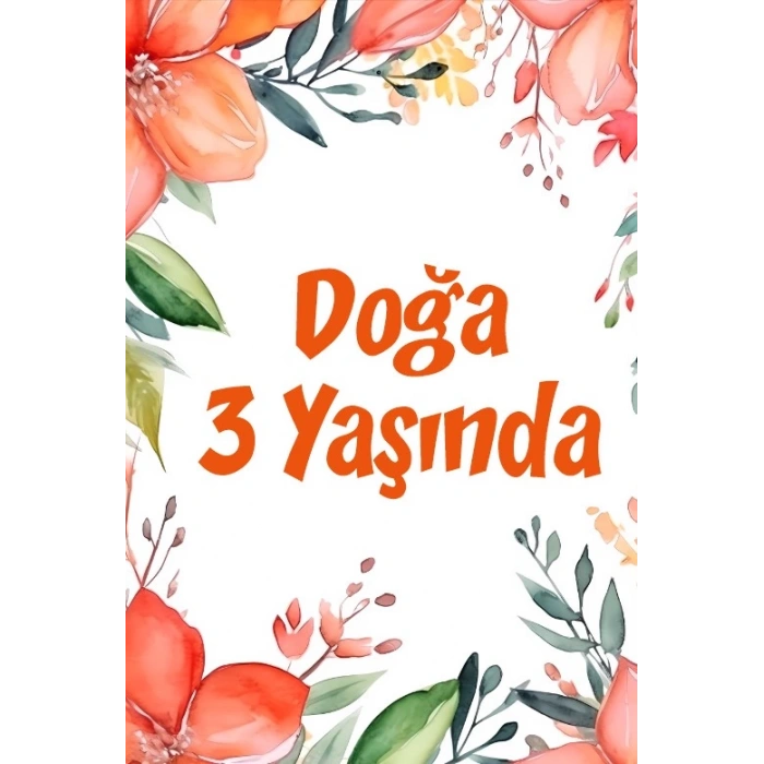 Bitkiler ve Çiçekler Doğum Günü Afişi 100X150 cm