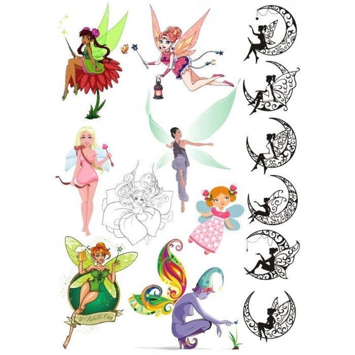 Peri Sticker Set-2 13 Parça Telefon, Tablet, Defter, Laptop Sticker