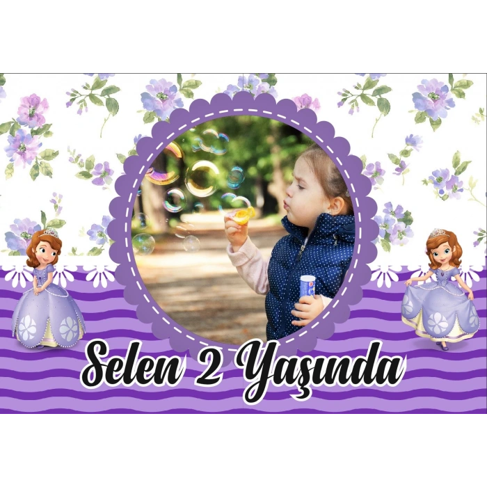 Peri Temalı Doğum Günü Afişi 100X150 cm