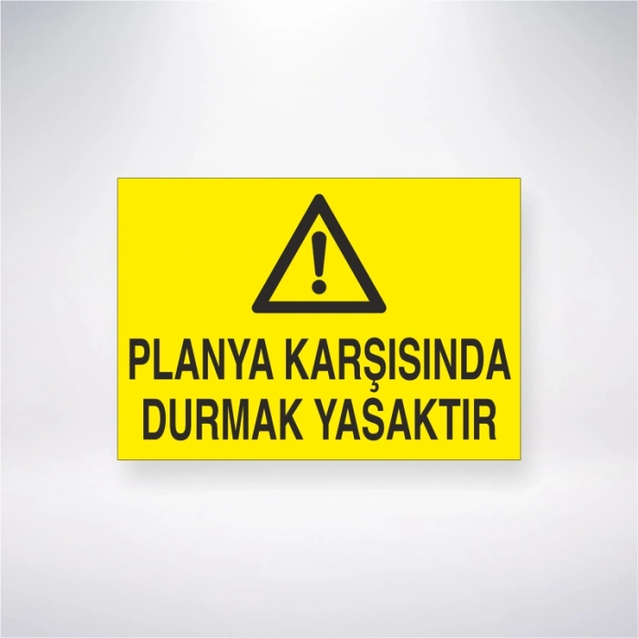 Planya Karşısında Durmak Yasaktır Sticker 20X28 Cm