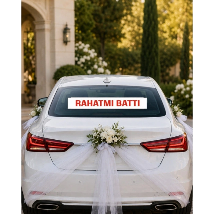 Rahat mı Battı Araba Arkası Yazısı – 100 × 15 cm