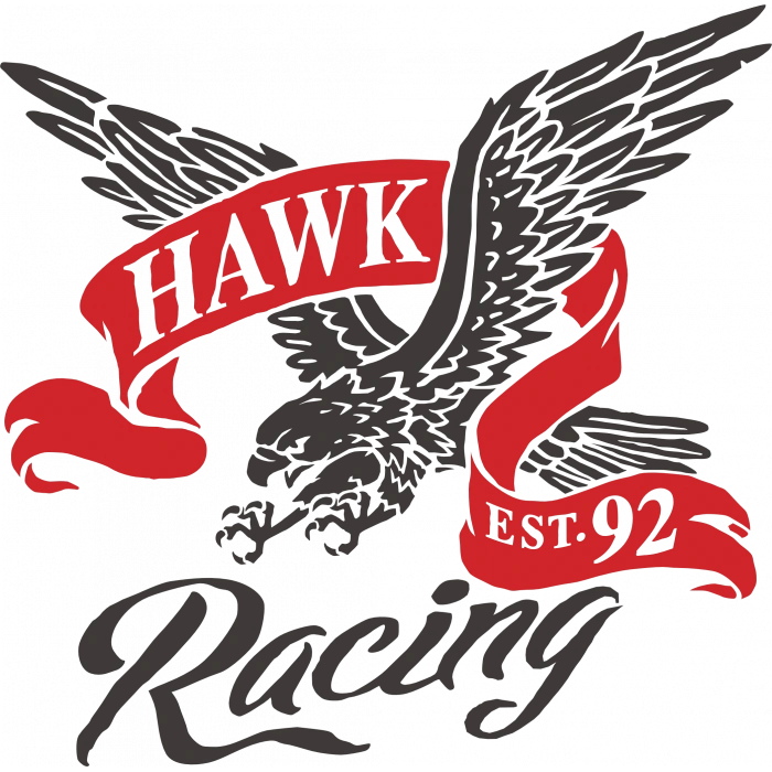 Hawk Racing Sticker 10x10 cmRenkli Sticker
