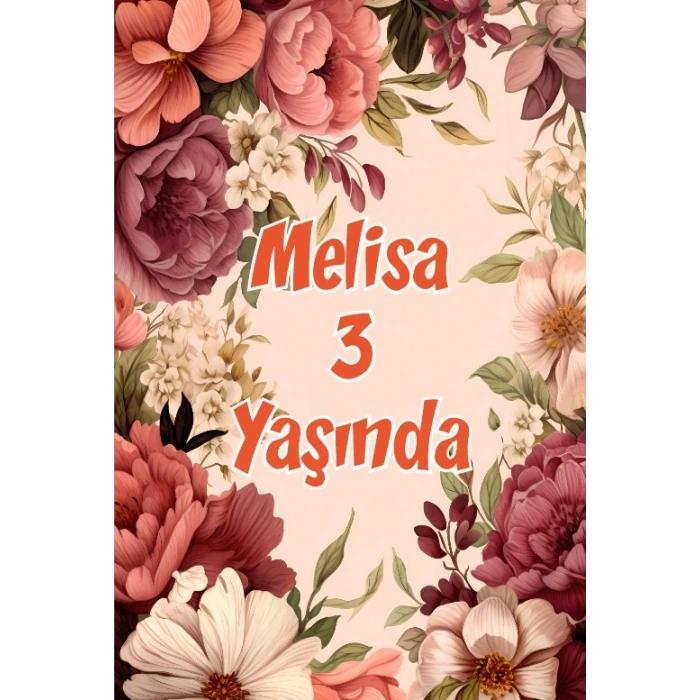 Renkli Çiçekler Temalı Doğum Günü Afişi 70X100 cm