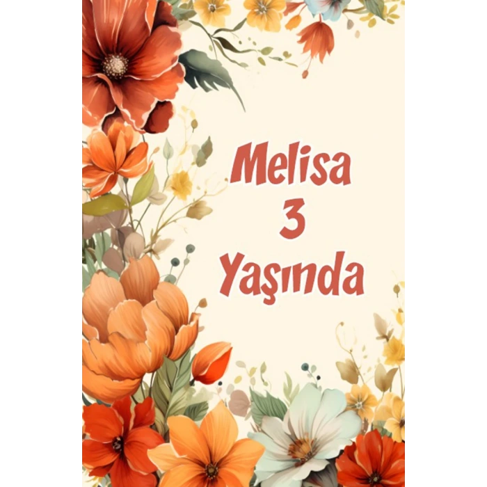 Renkli Çiçekler Temalı Doğum Günü Afişi -11 100X150 cm