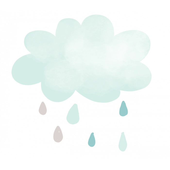 Renkli Damlalı Bulut