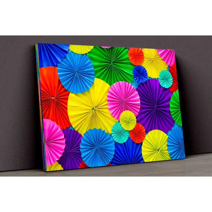 Renkli Şemsiyeler Kanvas