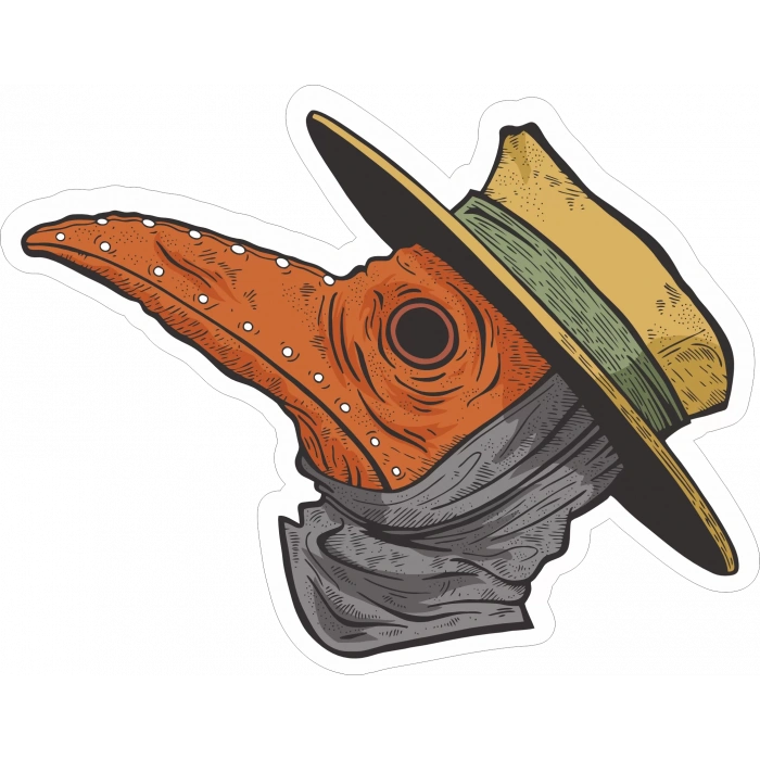 Veba Doktoru 2 Sticker 10x10 cmRenkli Sticker